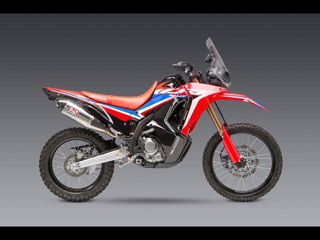 2021 Honda CRF300L Rally Exhaust Sound Stock Vs. Yoshimura RS-4 Full System