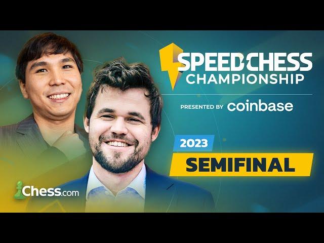 Speed Chess Championship 2023 Semifinal | Magnus v Wesley | Can World #1 Be Defeated? !coinbase