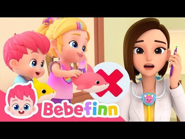 Five Little Sharks are Jumping on The Bed! | Sing Along Bebefinn Compilation | Nursery Rhymes