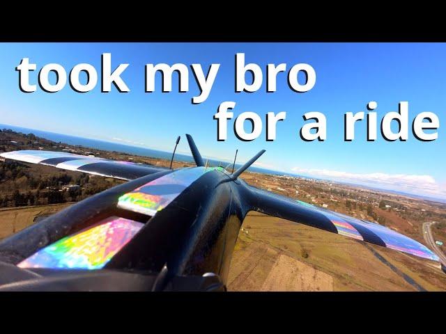 bro has a ride fpv wing via second goggles