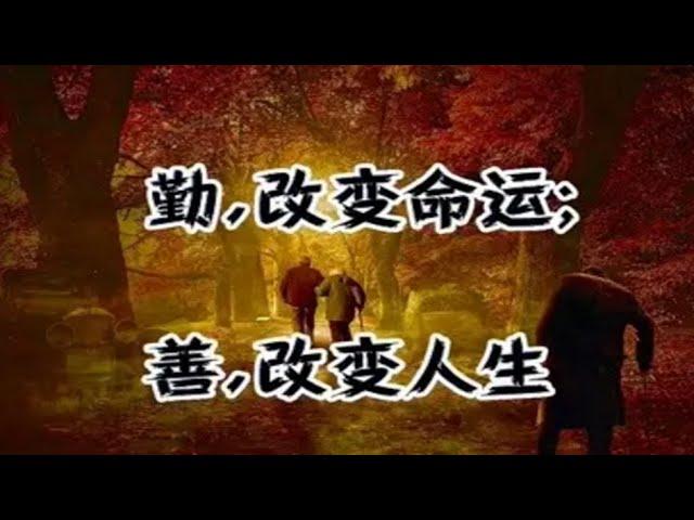 勤，改变命运；善，改变人生【琼音读书】