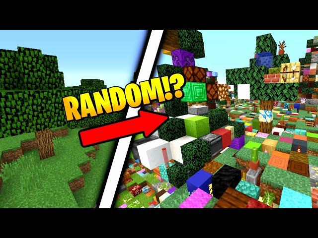 Minecraft but LITERALLY EVERYTHING IS RANDOM (crafting, drops, etc.)