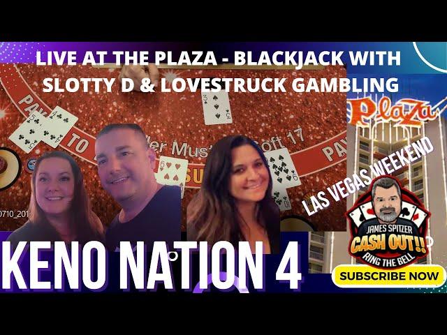 BLACKJACK WITH SLOTTY D & LOVESTRUCK GAMBLING IN LAS VEGAS AT THE PLAZA CASINO ON FREMONT STREET