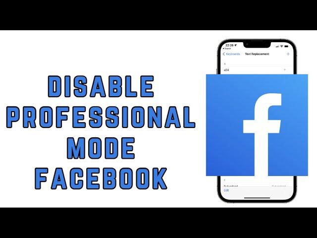 How to disable professional mode in Facebook (2025)