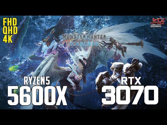 Monster Hunter World Iceborne on Ryzen 5 5600x + RTX 3070 1080p, 1440p, 2160p benchmarks!