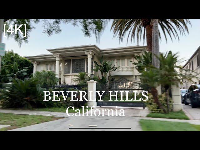 Beverly Hills Los Angeles California - driving tour [4K]