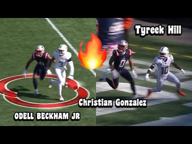 Tyreek Hill & Odell Beckham Jr Vs Christian Gonzalez  (WR Vs CB) Odell Beckham Jr Dolphins ‘DEBUT’