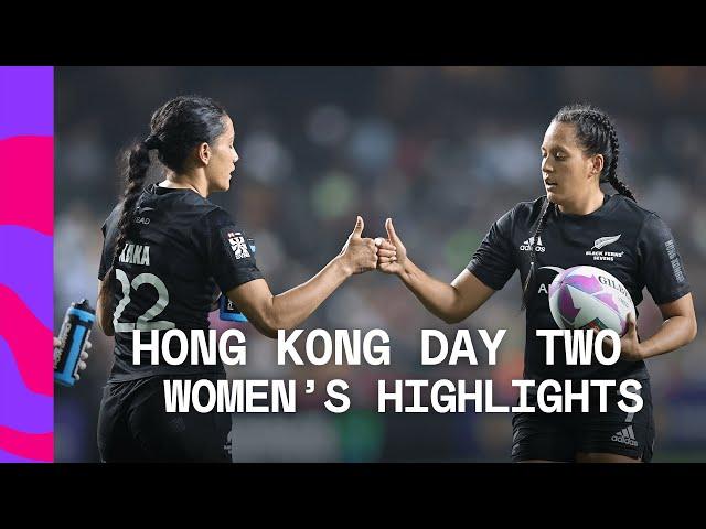 New Zealand CRUISE to semi-finals | Cathay/HSBC Hong Kong Sevens Day Two Women's Highlights