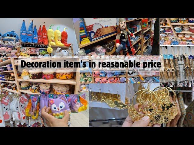 Decoration items itny sasty|window shopping ki |immilifeinmadina