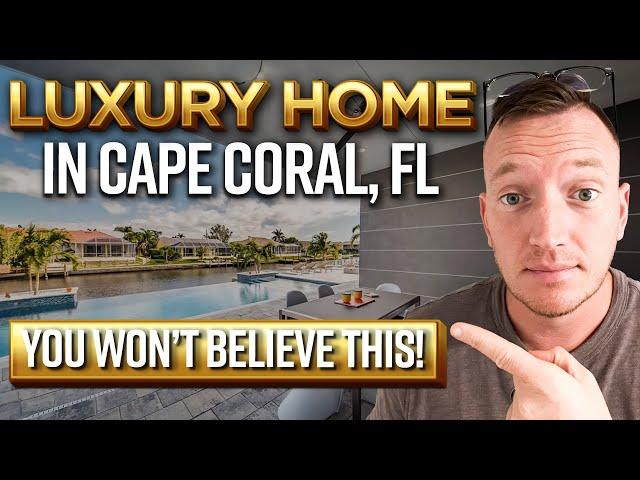 This Luxury Waterfront Home in Cape Coral, FL will Blow Your Mind!