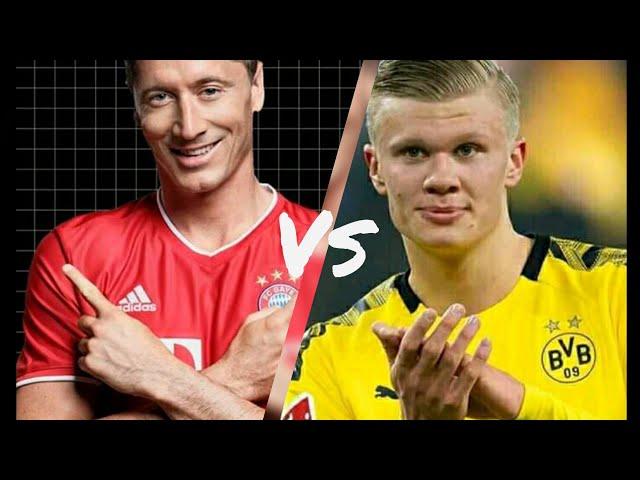 Robert Lewandowski vs  Erling haaland