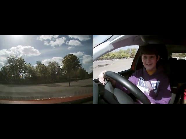 Eli's 2nd Driving Lesson in car