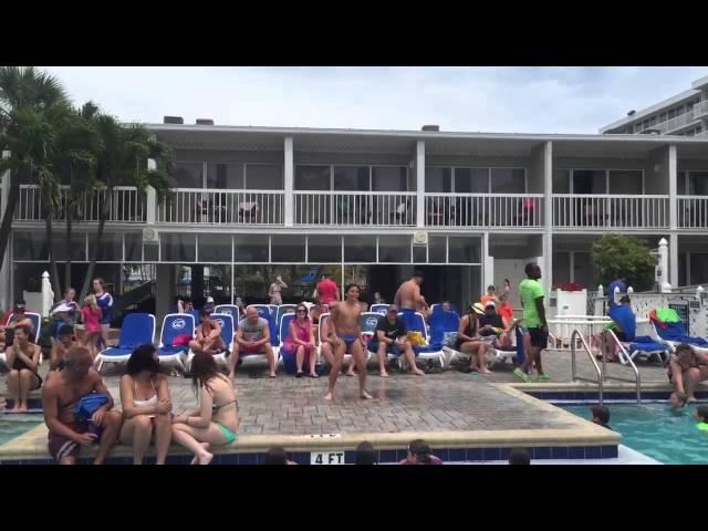 Kid in speedo dances to shake it off