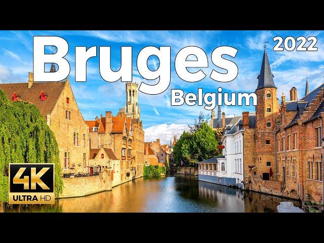 Bruges 2022, Belgium Walking Tour (4k Ultra HD 60 fps) - With Captions