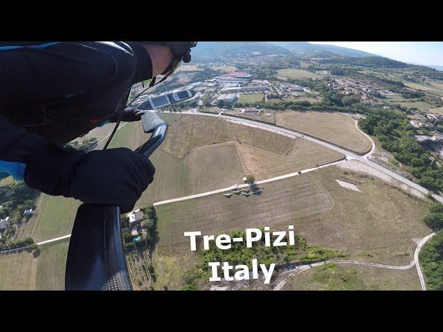 HANGGLIDING - FREE FLYING @ TRE PIZI, NEAR MONTE CUCCO, ITALY