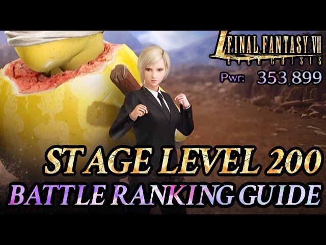 { FF7: Ever Crisis } Stage Level 200 Guide! Battle Ranking: Crime Scene Grudge Match! Barret FTW!