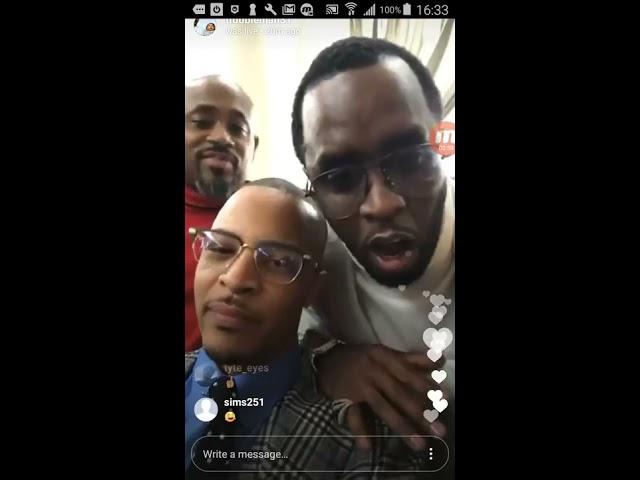 Diddy Is Drunk and acting Gay again!!! TI gets angry MUST SEE!!!