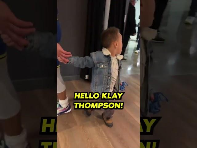 Canon Curry is excited to see Klay Thompson #shorts #warriors