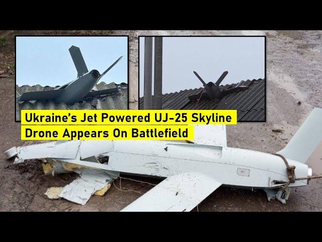 First time! Ukraine’s Jet Powered UJ-25 Skyline Drone Appears On Battlefield