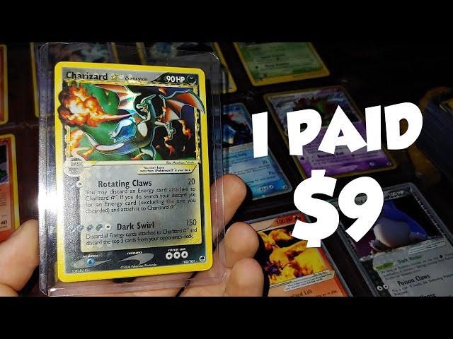 How I got a GOLD Star CHARIZARD for $9 / Vintage Pokemon Finds