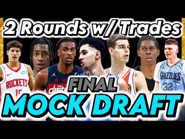 2024 NBA Mock Draft *NBA TWO ROUND MOCK DRAFT* I FINAL Utility Sports 2024 NBA Mock Draft w/ trades