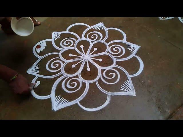 New year 2023 kolam margazhi muggulu Puthandu kolam Dhanurmasam muggulu easy rangoli pongal kolam