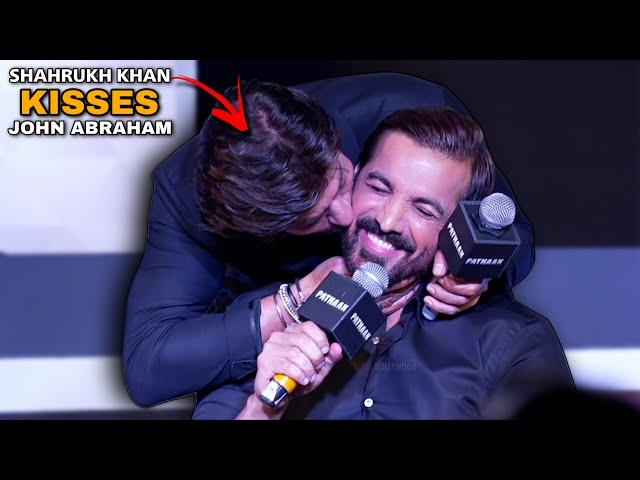 When Shahrukh Khan Kisses John Abraham in Front of Deepika Padukone | CRAZY MOMENT