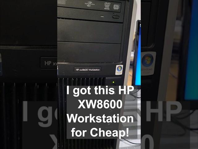 Can You Game on an HP xw8600 Workstation That's 14 years old?? #shorts #pcgamer #computer