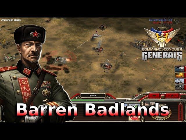 Generals Zero Hour - Skirmish - Barren Badlands