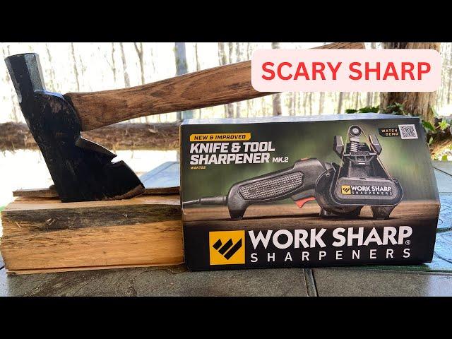 Sharpening A Hatchet With Work Sharp MK II