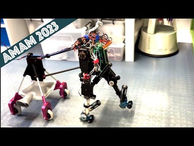 Ecowalker robot on its way to AMAM 2023 (Kobe, June 6-9, 2023)