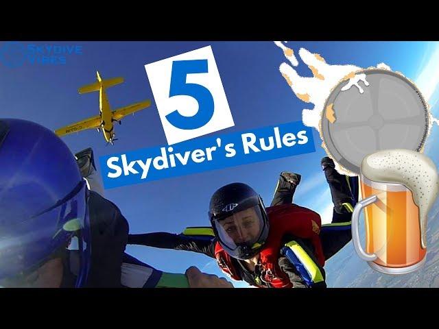 Become a Skydiver - 5 Important Rules for Skydivers