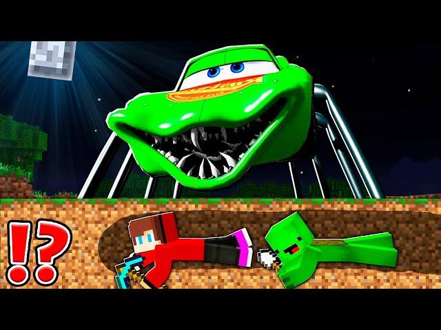 Mikey Became MCQUEEN.EXE vs JJ and Mikey Escape at 3am ? - Minecraft Maizen