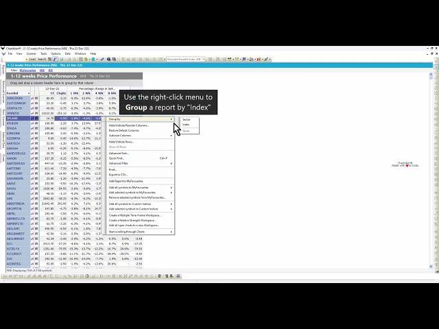 Side-by-side Report/Chart