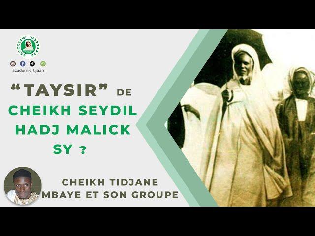 TAYSIR Par Cheikh Tidiane Mbaye et son groupe