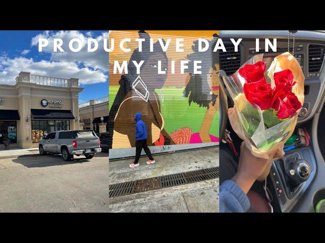 A Productive Day In My Life| Trying Crumbl Cookie Weekly Menu, Got My Girlfriend Roses