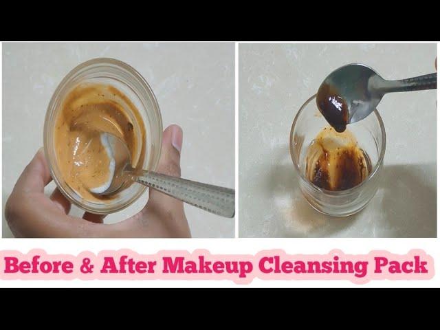 Before & After/ Makeup Cleansing Pack /Smooth  Soft Hydrate Skin/ Nida Naseer