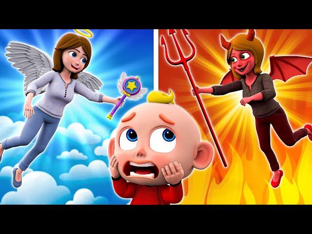 Real or Fake Mom? - Angel & Devil Mommy Song - Funny Kids Songs + More Nursery Rhymes & Kids Songs