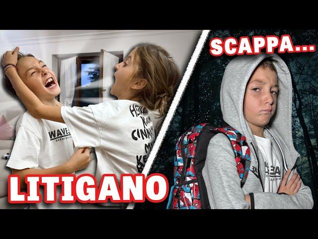 FIGLIODIEGO LITIGA CON FIGLIACHIARA , VIENE MESSO IN PUNIZIONE E SCAPPA DI CASA!