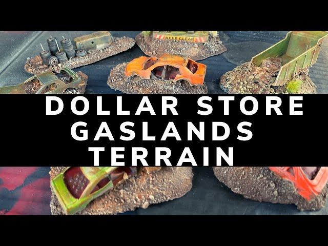 GASLANDS REFUELLED  AffordableTerrain and Greeblies For Post Apocalyptic Vehicle Mayhem Dollar Store