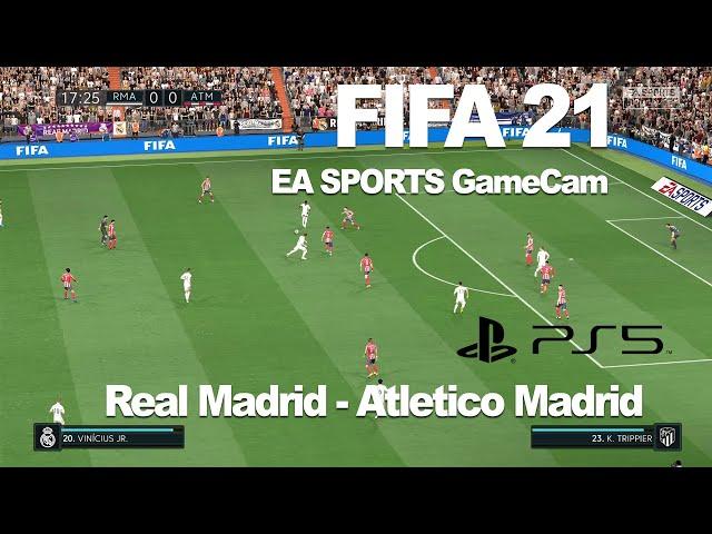 FIFA 21 PS5 Real Madrid - Atletico new EAGameCam  Brightness & Contrast 7  CPU VS. CPU Legendary