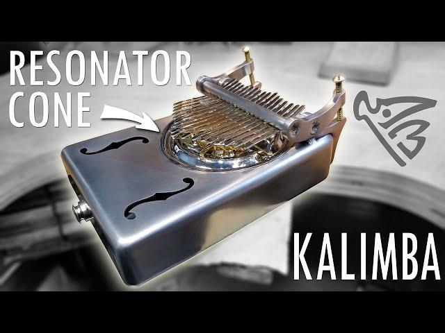 Welding a Resonator Cone Kalimba - Stainless Steel Thumb Piano!