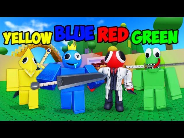 We became RAINBOW FRIENDS and TROLLED Players in ROBLOX Combat Warriors..