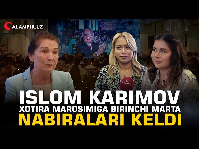 ISLOM KARIMOV XOTIRA MAROSIMIGA BIRINCHI MARTA NABIRALARI KELDI