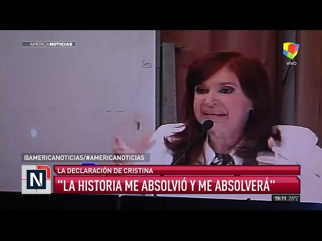 La declaración de Cristina: "La historia me absolvió y me absolverá"