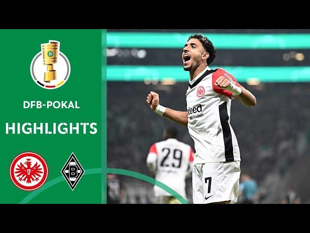 Frankfurt wins outnumbered! | Eintracht Frankfurt vs. Borussia M'gladbach 2-1 | Highlights | Pokal