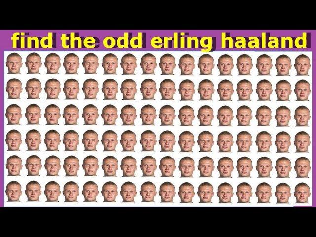 find the odd erling haaland| new super challenge for real fans of football,top football players, 7z