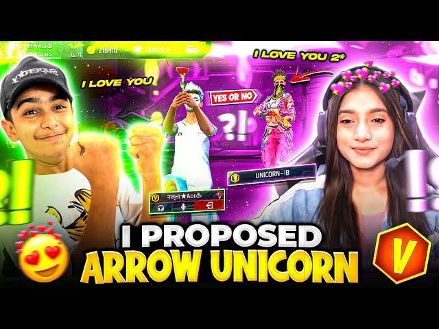 Finally I Proposed Cutie Unicorn  - Unexpected Reply  - Free Fire Max