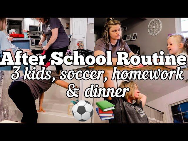 BUSY AFTER SCHOOL ROUTINE | EVENING ROUTINE | PREGNANT MOM OF 3 DAY IN THE LIFE | MEGA MOM