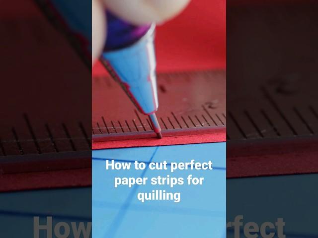 How to Cut Perfect Paper Strips ️ Paper Quilling Tutorial ️ Paper Crafts